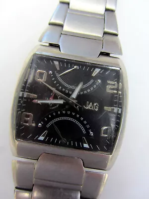 Men's JAG J1078A - Stainless Steel - Waterproof To 50m - Works - Missing Bezel • $35