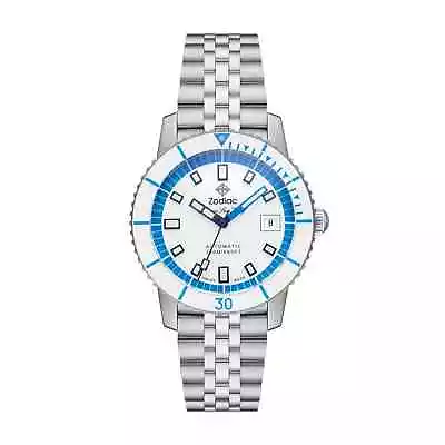 New Zodiac Super Sea Wolf Compression Stainless Steel Automatic Watch ZO9291 • $1250