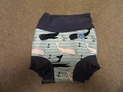 Boys Swim Nappy Pants.Blue.Whales.Splash About.12-24months.X Large.UPF50+.VGC. • £3.99