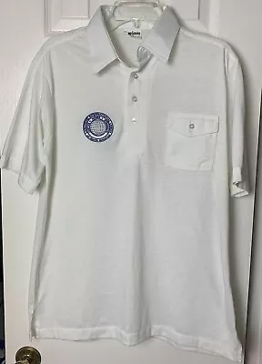 Laborers International Union Of North America White Polo Shirt Preowned Large • $20