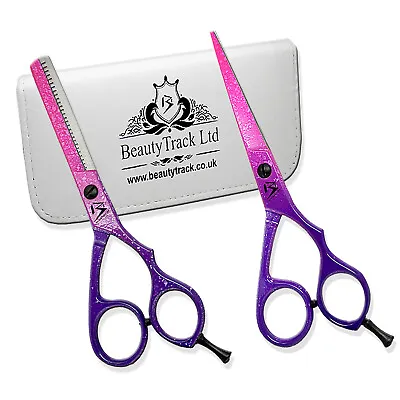 New 5.5  Barber Salon Hair Cutting Thinning Scissors Set Pro Hairdressing Shears • £19.99