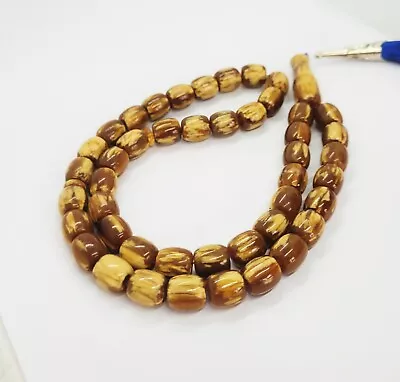 54g Butterscotch Egg Yolk Natural Amber  10/12 PRAYER BEADS BIG ROSARY Kahraman • $189