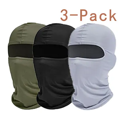 3 Pack Balaclava Full Face Mask Neck Gaiter UV Protector Ski Sun Hood Men Women • $11.96