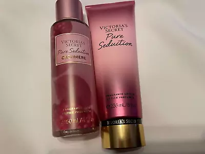 Victoria Secret Pure Seduction Cashmere Fragrance Mist And Body Lotion Gift Set • $18.99
