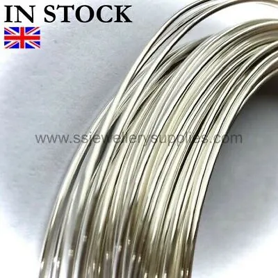 925 Sterling Silver Half Round Wire 16 Gauge (1.3mm) Soft 1 Meter • £16.99
