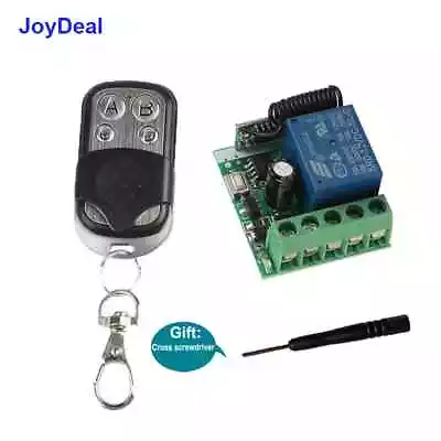 12V 1CH Channel Wireless Remote Control Radio Relay Switch Transceiver Receiver • £4.31