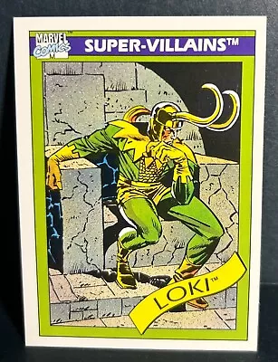 1990 Impel Marvel Comics Super Villains Series 1 Card - LOKI #54 • $0.99