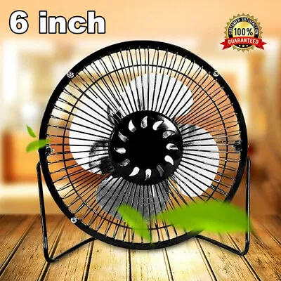 Mini USB Desk Fan Small 6  Quiet Personal Cooler USB Powered Portable Table Fan • £6.99