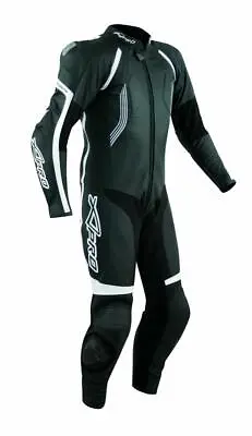 $250.92 • Buy Motorcycle Motorbike Full Body One Pc Perforated Leather Race Suit 1 PC Black