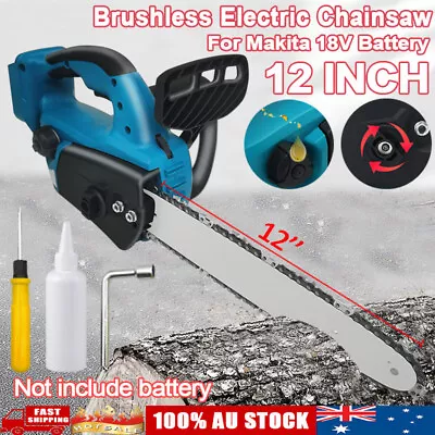 12'' Cordless Brushless Wood Cutting Saw Chainsaw Handle For Makita 18V Battery • $74.99