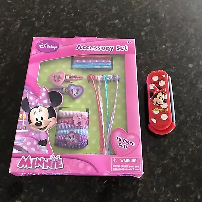 Minnie Mouse Hair Brush And Accessories Set • $10