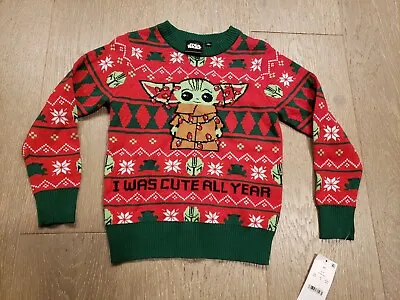 $9.99 • Buy Star Wars Baby Sweater Yoda 3T Boy Cute All Year Ugly Christmas Youth Toddler A2