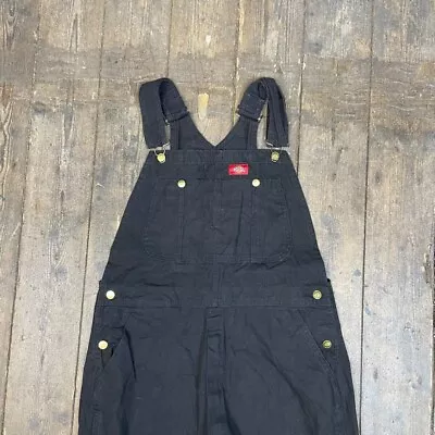 Dickies Dungarees Denim Y2K Carpenter Workwear Overalls Black Mens 36  • £45