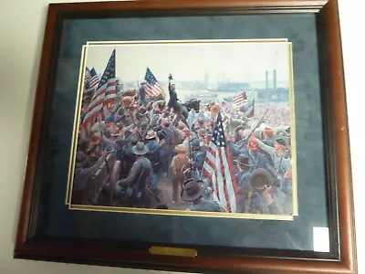 Mort Kunstler Civil War Print - The Glorious Fourth Cutom Framed • $84.99