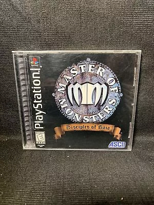 Master Of Monsters Disciples Of Gaia Playstation 1 PS1 Complete Authentic Tested • $36.08