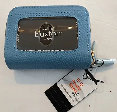 Buxton Co. Heiress RFID  Wizard  Accordian Wallet Atlantic Blue • $22.49