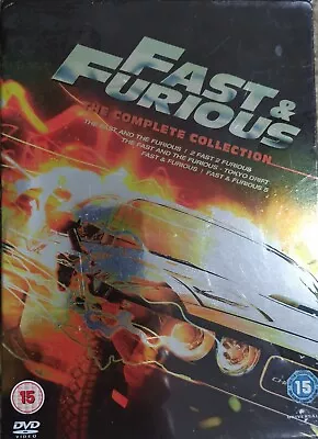 Fast & Furious The Complete Collection DVD BRAND New & Sealed (5 Cd Set) • £15.95