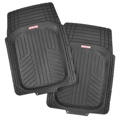 Motor Trend Rubber Car Floor Mats Black Automotive Interior 2pc Set Front Liners • $31.99