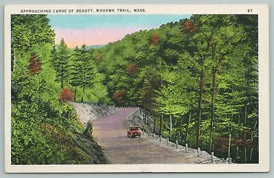 $7.99 • Buy Mohawk Trail Massachusetts~Approaching Curve Of Beauty~Vintage Postcard