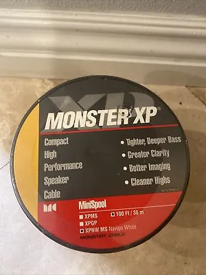 Monster XPMS-100P 100 Ft Compact High Performance Speaker Cable Factory Sealed • $42.97