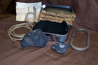 $28.95 • Buy Extra Free Flint W/ English Flint And Steel Fire Starting Kit,  Flint Sharpener
