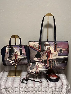 Nicole Lee USA 3 Piece Set TRAVEL IN FASHION (Shopper Crossbody Pouch) • $70.99