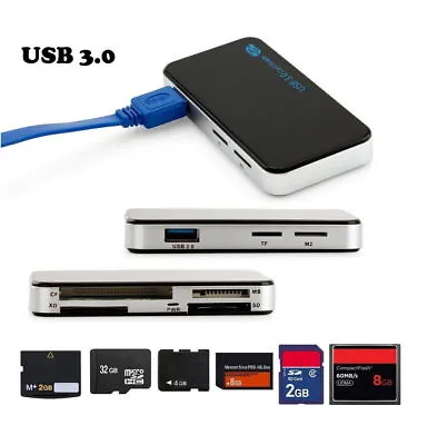 £8.99 • Buy Card Reader Viewer USB 3.0 Adapter All In One Multi Memory CF Micro SD TFLASH TF