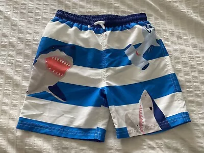 Mini Boden Shark Swim Shorts. Sz 8-9y. • $20.99