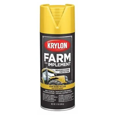 Krylon K01934008 Spray Paint John Deere Yellow High-Gloss 12 Oz • $9.99