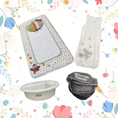 Mamas&papas Changing Mat Top & Tail Bowl & Sleep Bag & Tom Tippee Bottle Warmer • £19.99