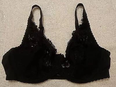 M&Co Wired And Unpadded  Black T-shirt Bra UK Size 38D Good Condition  • £8