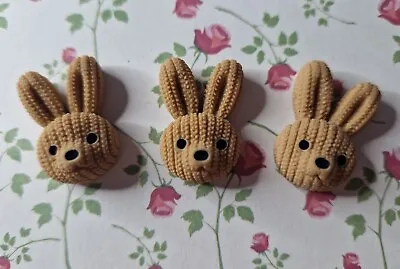 £3.50 • Buy Rabbit Flatback Cabochon Embellishments Easter Decoden