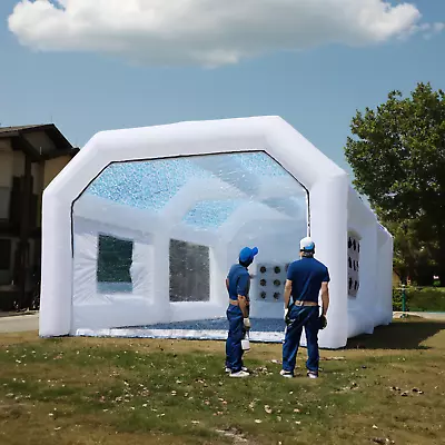 𝟐𝟖𝐱𝟏𝟓𝐱𝟏𝟎𝐅𝐭  Portable Inflatable Paint Booth Inflatable Spray Booth Car • $799.88