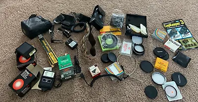 VINTAGE Lot Of Mixed Photo Camera Accessories & Attachments Japan USA • $11.99