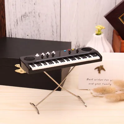 1/12 Scale Dollhouse Miniature Black Electronic Piano Boxes Music Room Musical • $21.49