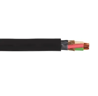 PER FOOT 6/4 Type W Stranded Copper Heavy Duty Portable Power Cable 2000V Black • $6.75