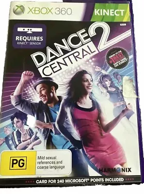 XBox 360 Dance Central 2 Microsoft Kinect Game PAL 2011 + Manual Free Fast Post  • $2