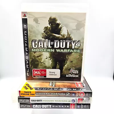 PS3 Games Bulk/Lot Call Of Duty Bundle MODERN Warfare 12 3 GHOSTS • $29.99