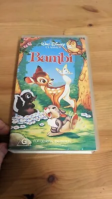 Bambi VHS Rare Disney NEW SEALED Free Post M • $39