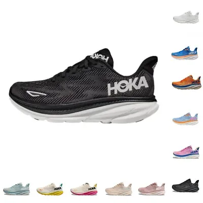 Hoka One One Clifton 9 Shoes Trainers Sneaker Sports GYM Running 1127896 • £59.99