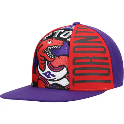 Mitchell & Ness Purple NBA Toronto Raptors Big Face Callout Snapback Hat - OSFA • $34.95