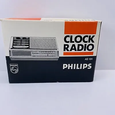 Philips AS 124 Clock Radio Vintage Retro Faulty • $45