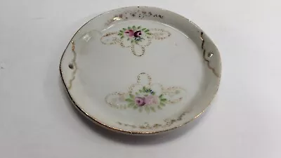 MADE IN OCCUPIED JAPAN Vintage  Saucer Plate 3½inch  Flowers China Porcelain #8 • $5