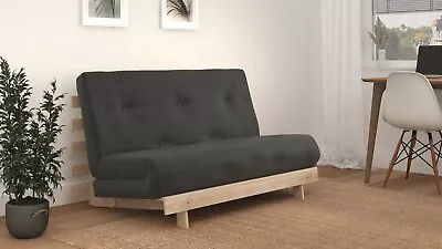 £179.99 • Buy DOUBLE 4FT6 LUXURY FUTON SOFA BED - Wooden Frame With Mattress 12 COLOURS