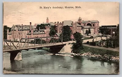 St. Mary's Academy Monroe Michigan MI 1907 Postcard • $5.95