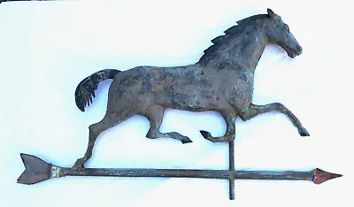 Antique Copper Galloping Horse Weathervane Beautiful Patina RARE Find • $695