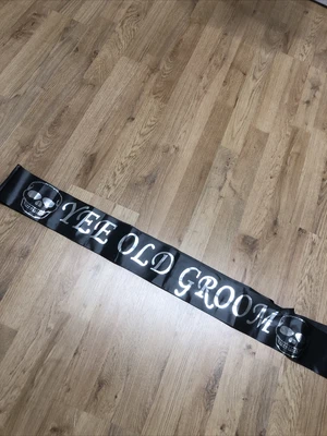 £2 • Buy Groom Sash Stag Doo Satin Sash - Pirate Theme - Yee Old Groom