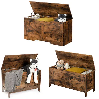 HOOBRO Toy Box Organizer Storage Bench Wooden Storage Chest Trunk Toy Chests • £49.99