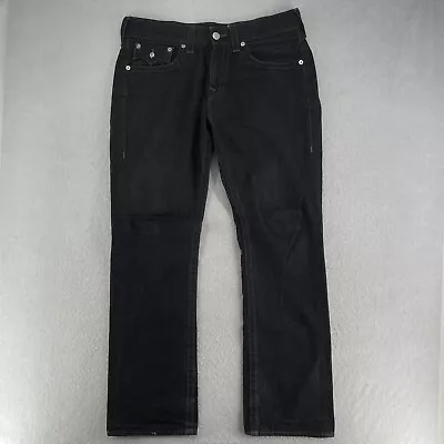 True Religion World Tour Section Straight Jeans Men’s Size 36 36x34 Black Flaps • $29.99