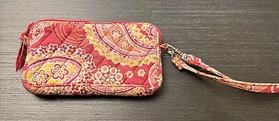 Vera Bradley Raspberry Fizz Wristlet  7x4 • $14.99